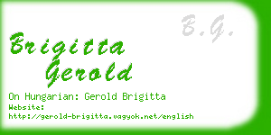 brigitta gerold business card